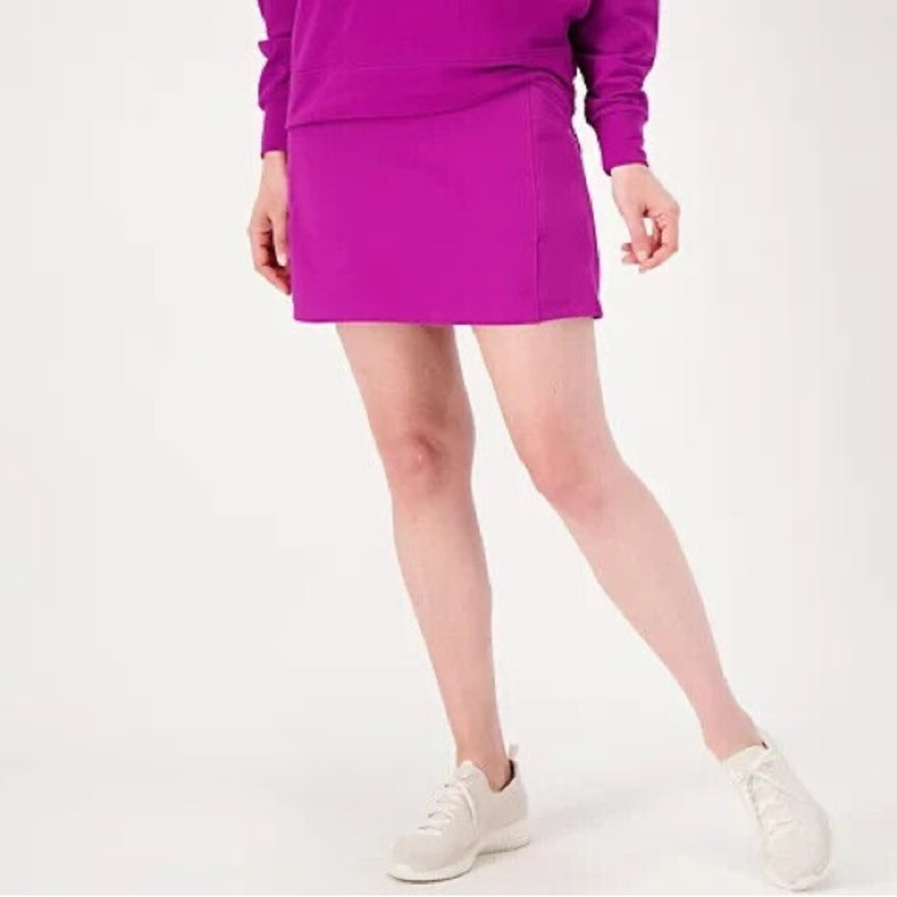 Fit 4 All by Carrie Wightman Waist Stablized Pocket Skort Orchid (purple) XXS